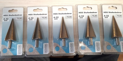 Stück hss tin stufenbohrer - stück,