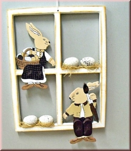 Deko fenster hasen - 12,